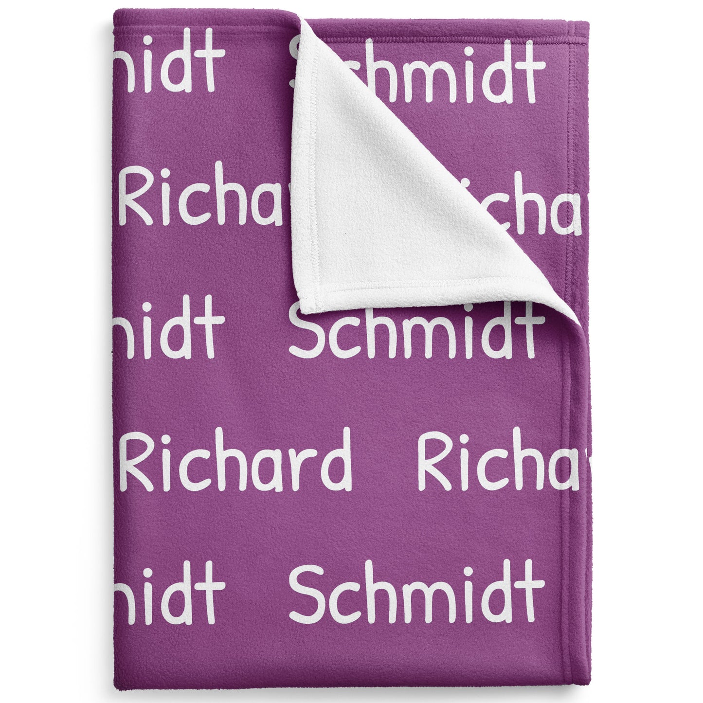 Personalized Baby Blanket - Purple Beet