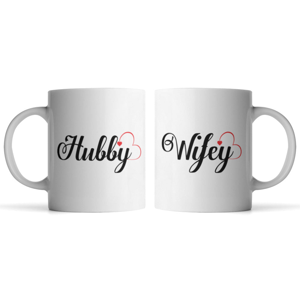 Hubby and Wifey Mugs - Monkey Duo ®