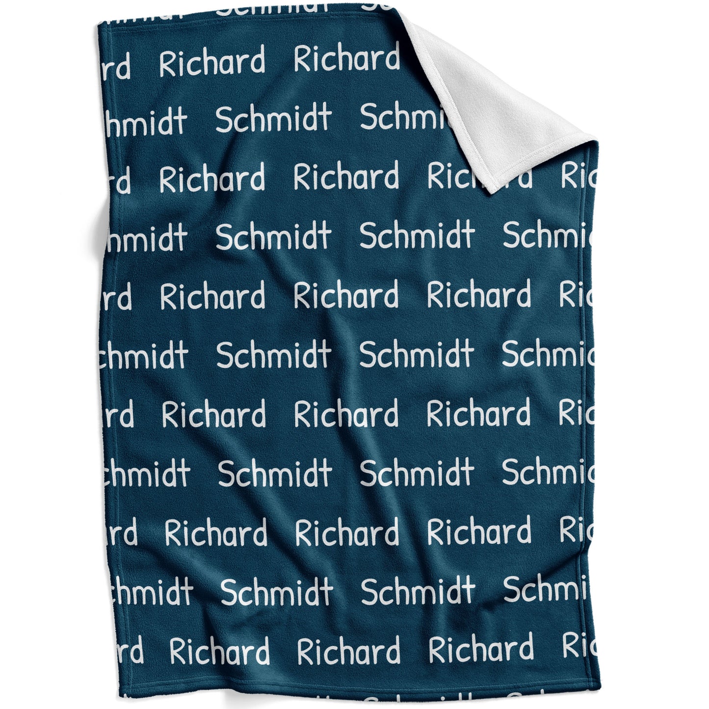 Personalized Baby Blanket - Navy Blue