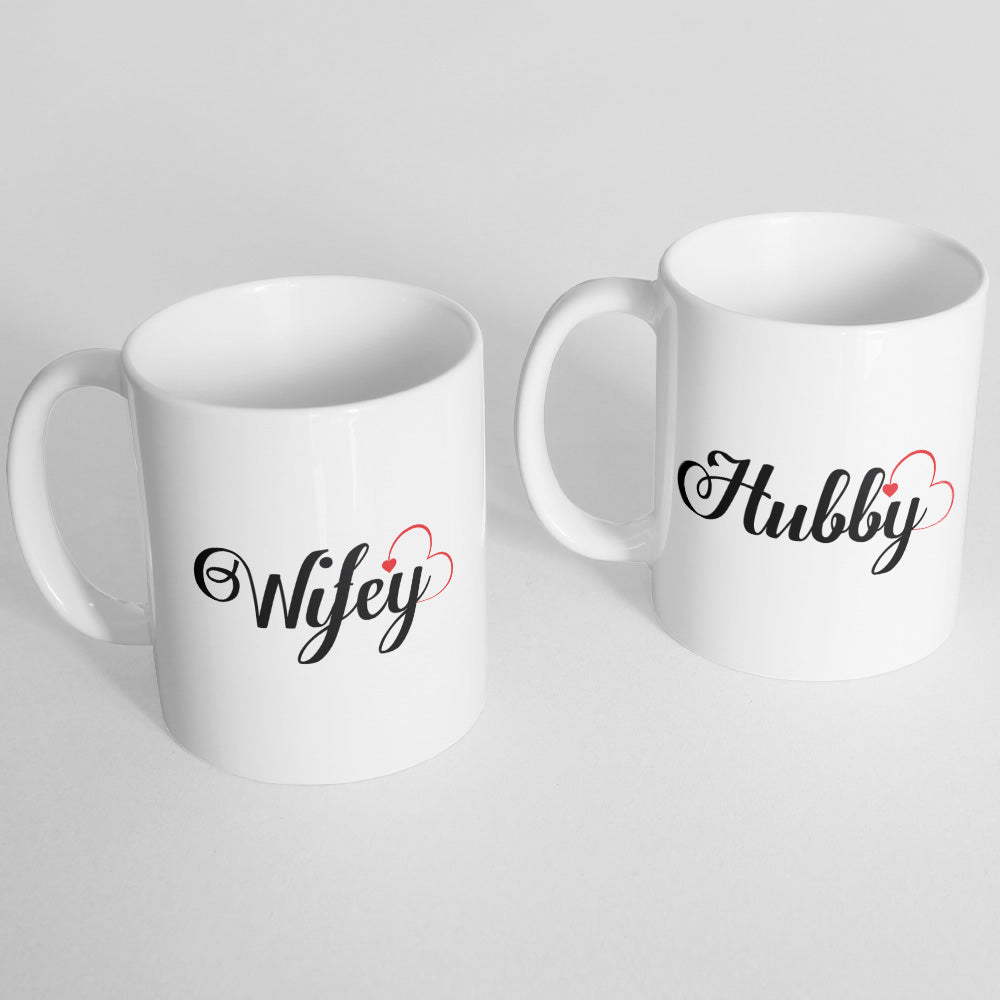 Hubby and Wifey Mugs - Monkey Duo ®