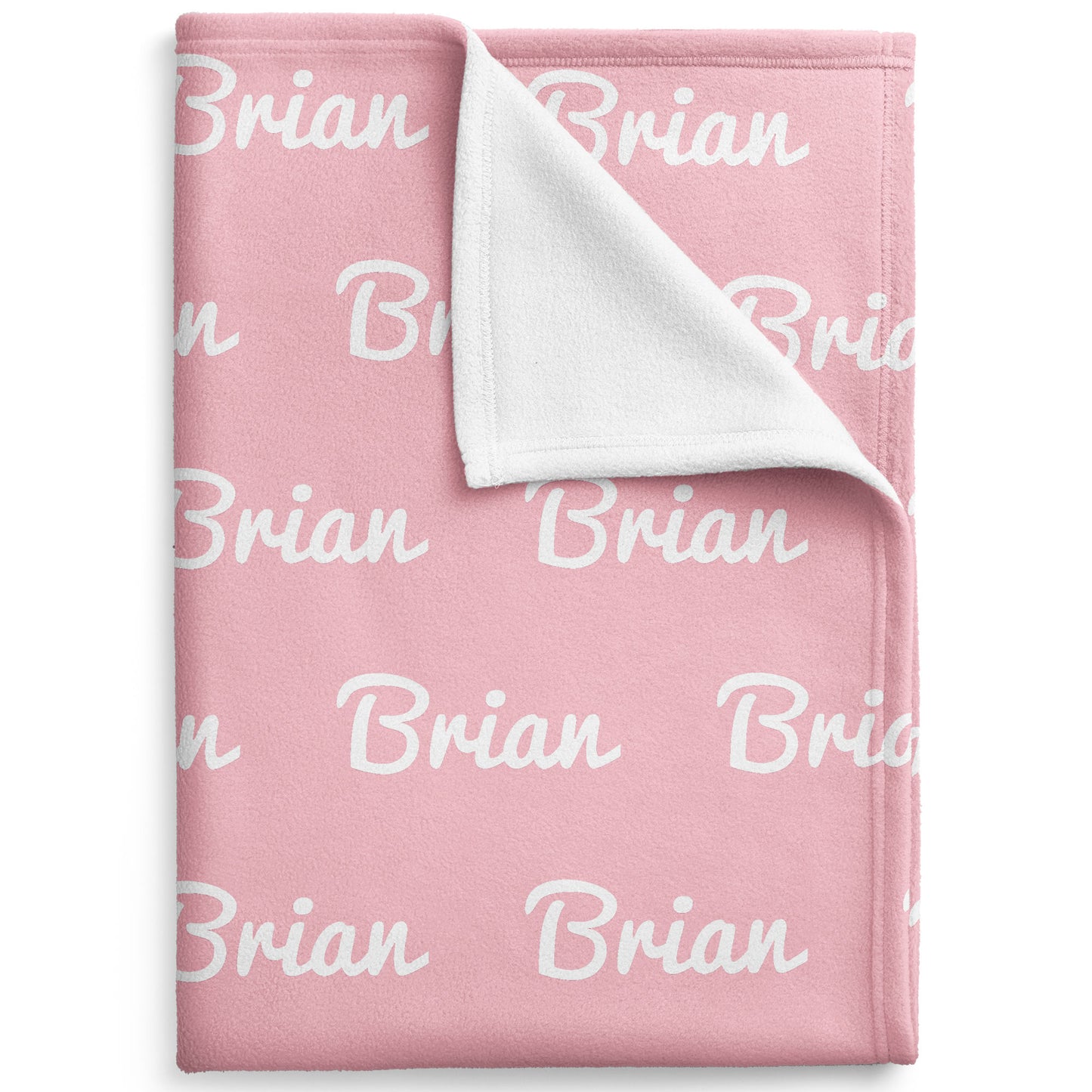 Personalized Baby Blanket - Baby Pink