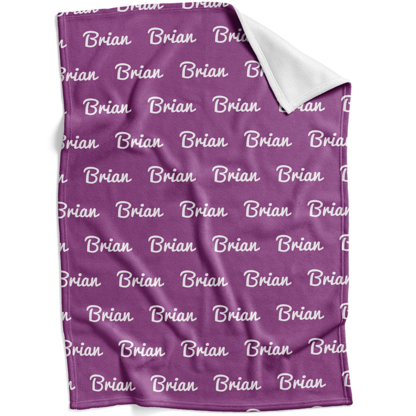 Personalized Baby Blanket - Purple Beet