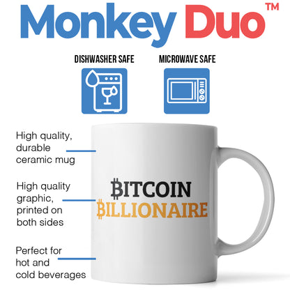 Bitcoin Billionaire Mug - Monkey Duo ®