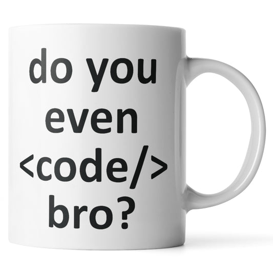 Do You Even Code Bro Mug - Monkey Duo ®