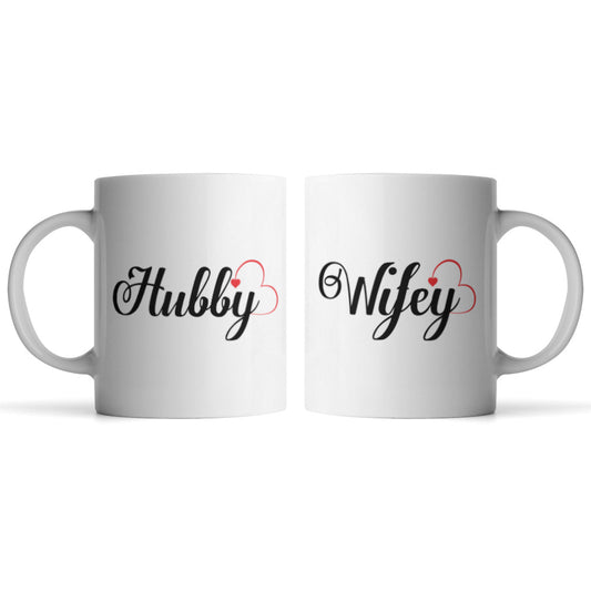Hubby and Wifey Mugs - Monkey Duo ®