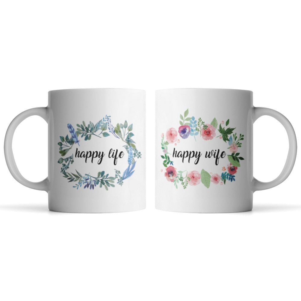 Happy Wife, Happy Life Mugs - Monkey Duo ®