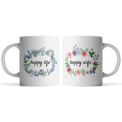 Happy Wife, Happy Life Mugs - Monkey Duo ®