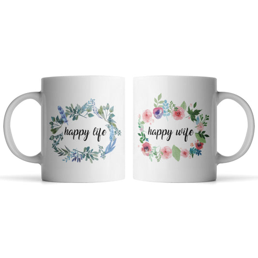 Happy Wife, Happy Life Mugs - Monkey Duo ®