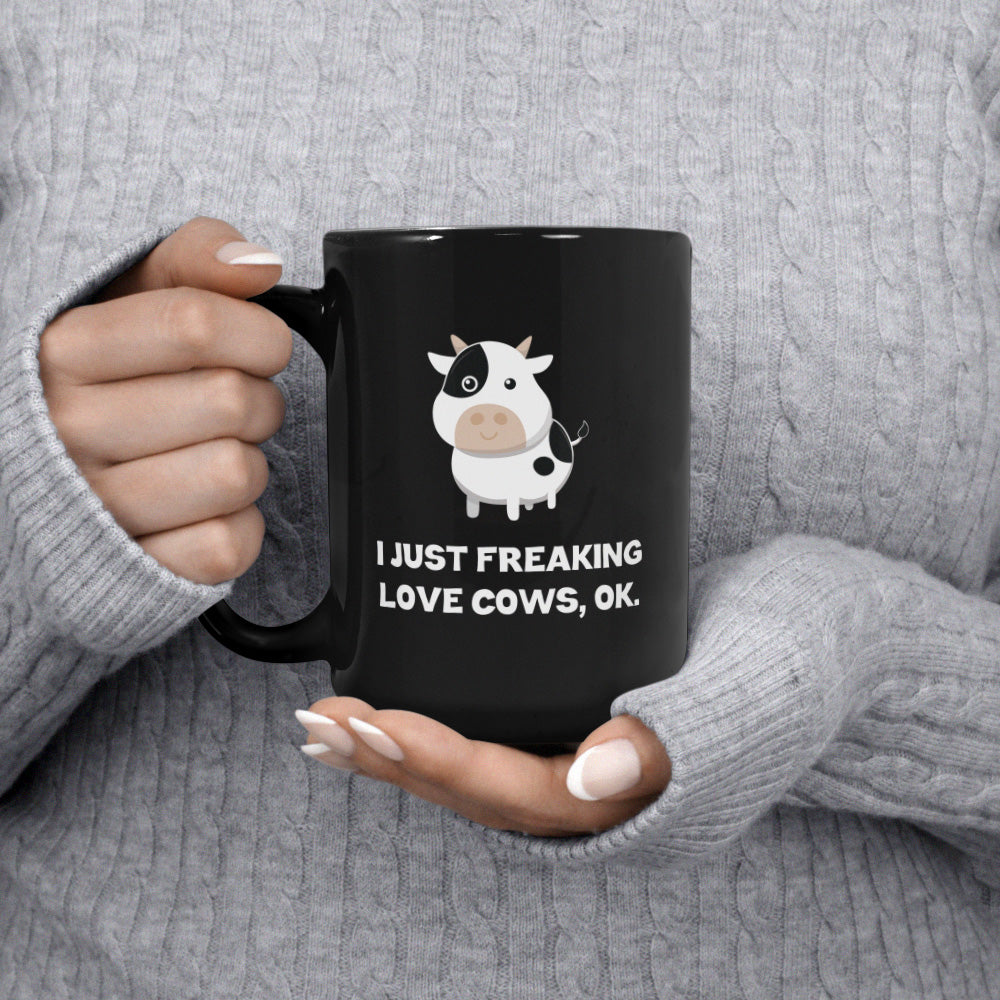 I Just Freaking Love Cows, Ok Mug - Monkey Duo ®