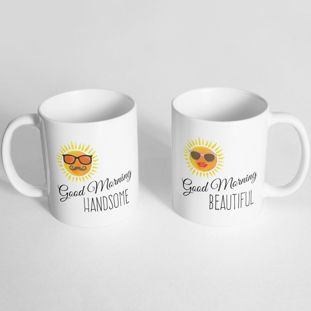 Good Morning Beautiful and Handsome Mugs - Monkey Duo ®