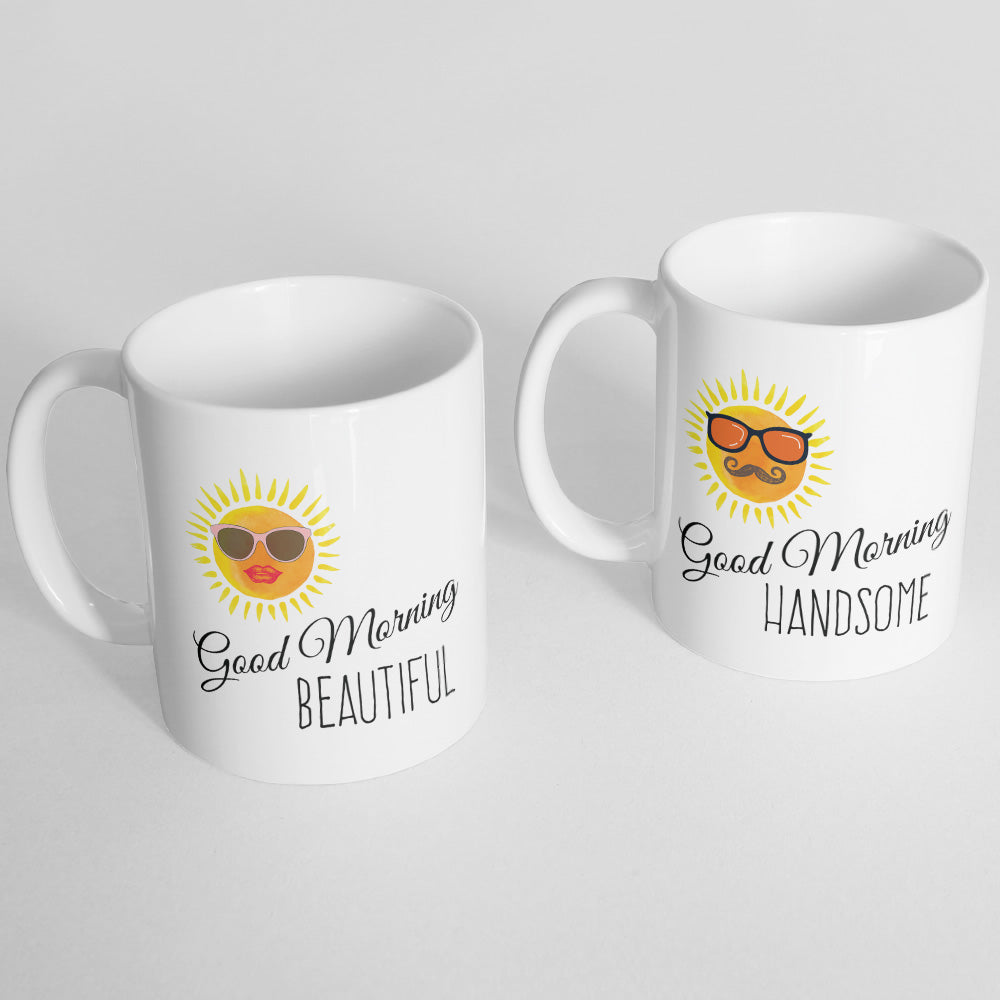 Good Morning Beautiful and Handsome Mugs - Monkey Duo ®