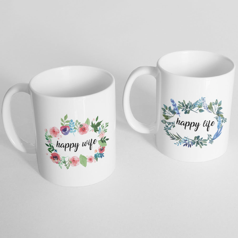 Happy Wife, Happy Life Mugs - Monkey Duo ®